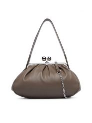 Weekend Max Mara Torebka Cubico 2625516124600 Khaki. Brązowe torebki klasyczne damskie Weekend Max Mara, bez wzorów, ze skóry, wizytowe, bez kołnierzyka, bez ramiączek. Za 1,839.00 zł.