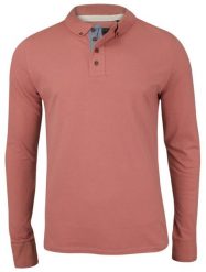 Bladoróżowa Koszulka Polo - Długi Rękaw, Longsleeve z Kołnierzykiem - Brave Soul, Męski. Czerwone koszulki męskie z długim rękawem Brave Soul, m, z bawełny. Za 79.00 zł.