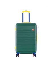 Semi Line Walizka średnia T5846-2 Zielony. Zielone walizki Semi-line, bez wzorów, z tworzywa sztucznego, średnie. Za 239.99 zł.
