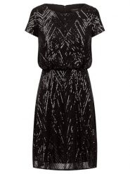 APART Sukienka w kolorze czarnym rozmiar: 44. Czarne sukienki damskie Apart, bez wzorów, bez kołnierzyka, bez ramiączek, mini. Za 393.45 zł.