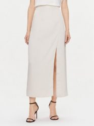 Bruuns Bazaar Spódnica midi BBW3744 Écru Regular Fit. Spódniczki damskie Bruuns Bazaar, bez wzorów, z syntetyku, midi. Za 299.99 zł.