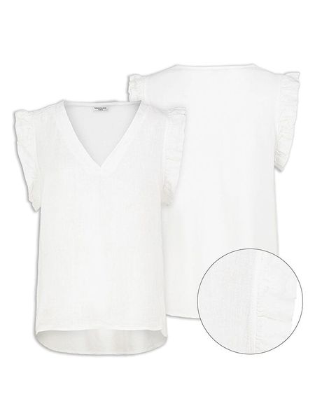 Eight2Nine Bluzka w kolorze białym rozmiar: S. Białe bluzki damskie Eight2Nine, s, bez wzorów, bez kołnierzyka, bez ramiączek. Za 82.99 zł.