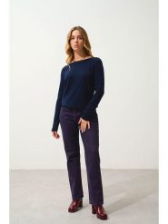 AUTHENTIC CASHMERE Kaszmirowy sweter "Dibona" w kolorze granatowym rozmiar: XXL. Niebieskie swetry klasyczne damskie AUTHENTIC CASHMERE, xxl, z kaszmiru, bez kołnierzyka. Za 363.71 zł.