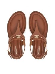 MICHAEL Michael Kors Sandały 40S5MAFS4L Brązowy. Brązowe sandały damskie MICHAEL Michael Kors, bez wzorów, ze skóry, bez obcasa, na płaskiej podeszwie. Za 549.99 zł.