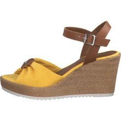 Tamaris damskie sandały 40 żółte. Żółte sandały damskie Tamaris, bez wzorów, bez obcasa. Za 209.00 zł.