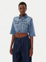 Liu Jo Kurtka jeansowa UA5077 D4615 Niebieski Regular Fit. Niebieskie kurtki damskie Liu Jo, l, bez wzorów, z bawełny, bez kaptura. Za 639.99 zł.