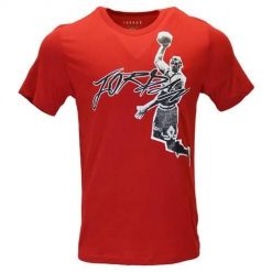 Koszulka sportowa męska Nike Jordan Air Drifit. Czerwone t-shirty sportowe męskie Nike, l, z bawełny, bez ramiączek. Za 248.00 zł.