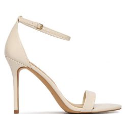 Sandały Aldo. Białe sandały damskie Aldo, bez wzorów, bez obcasa, na szpilce. Za 339.99 zł.