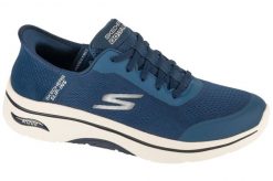 Buty sportowe męskie, Slip-ins: Arch Fit 2.0 - Simplicity 2. Niebieskie buty sportowe na co dzień męskie Skechers, z materiału, bez zapięcia, trekkingowe. Za 429.99 zł.