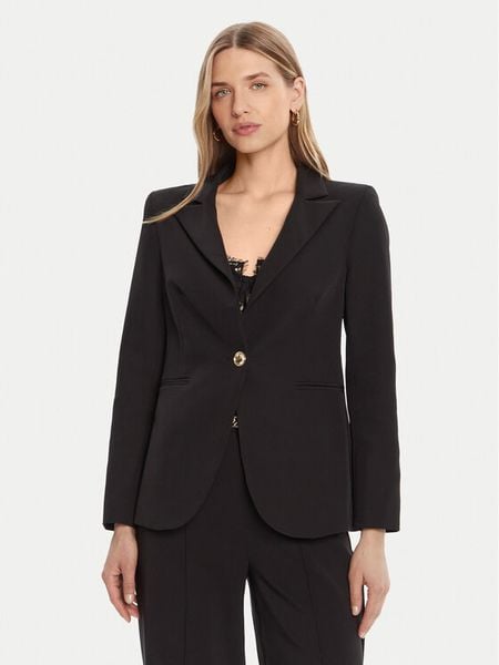 Rinascimento Marynarka CFC0126224003 Czarny Regular Fit. Czarne marynarki i żakiety damskie RINASCIMENTO, l, bez wzorów, z syntetyku. Za 359.99 zł.