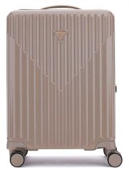 Guess Walizka w kolorze szarobrązowym - 32 x 53 x 22 cm rozmiar: onesize. Brązowe walizki Guess, z aplikacjami, z materiału. Za 779.56 zł.