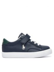 Polo Ralph Lauren Sneakersy RL05559410 Granatowy. Niebieskie buty sportowe chłopięce Polo Ralph Lauren, ze skóry, bez zapięcia. Za 369.99 zł.