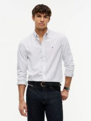 Tommy Hilfiger koszula codzienna Mężczyźni Regular Fit Bawełna (100%) biały, M. Białe koszule męskie Tommy Hilfiger, m, bez wzorów, z bawełny, bez kołnierzyka, bez ramiączek. Za 329.95 zł.