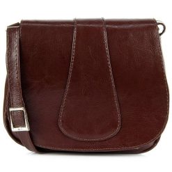 Torebka skórzana damska listonoszka DAN-A T38 koniakowa. Shopper bag damskie DAN-A, bez wzorów, ze skóry, bez dodatków. Za 249.99 zł.