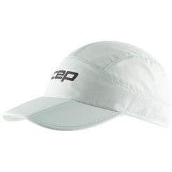 Sportowa czapka z daszkiem do biegania unisex lekka regulowana CORE Run CEP. Czarne czapki męskie CEP, bez wzorów, sportowe. Za 84.00 zł.