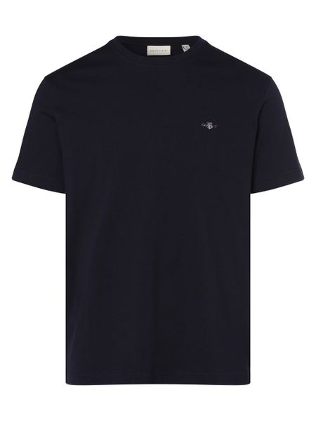 Gant T-shirt Mężczyźni Bawełna niebieski, XL. Niebieskie t-shirty męskie Gant, m, bez wzorów, z bawełny, bez kołnierzyka. Za 249.95 zł.
