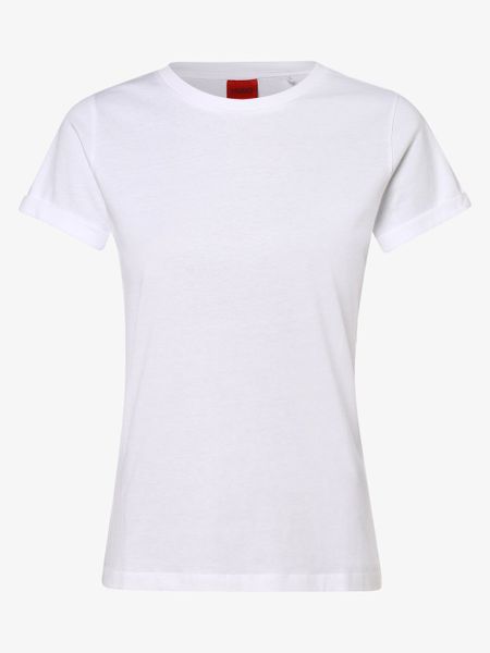 HUGO T-shirt Kobiety Bawełna biały, XL. Białe t-shirty damskie Hugo, xl, bez wzorów, z bawełny, bez kołnierzyka. Za 239.95 zł.