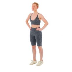 Damski zestaw sportowy Xtreme - krótkie legginsy + biustonosz sportowy -Antracyt. Szare biustonosze sportowe damskie XTREME SOCKSWEAR, l, bez wzorów, z materiału. Za 177.72 zł.