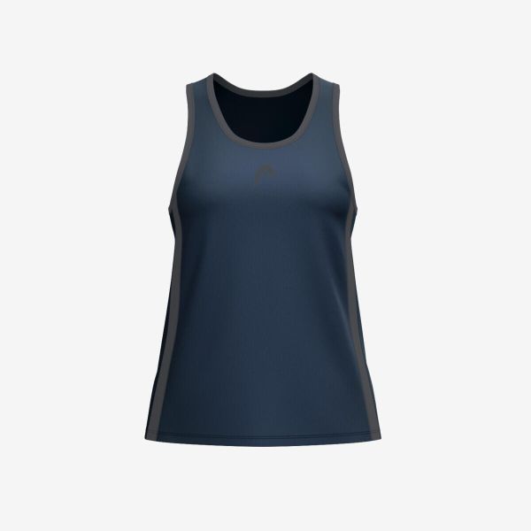 Damski tank top Head Club 25 Tech. Niebieskie topy damskie HEAD, xl, bez wzorów, bez ramiączek. W wyprzedaży za 135.00 zł.