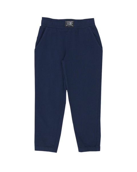 Bluza miękka z bawełna z kieszeń na co dzień. Niebieskie bluzy bez kaptura męskie LEONE 1947 APPAREL, z bawełny. Za 63.11 zł.