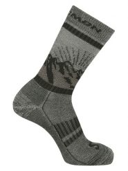 SALOMON Skarpety trekkingowe "Retro Wool" w kolorze szaro-oliwkowym rozmiar: 39-41. Brązowe skarpetki męskie Salomon, bez wzorów, z wełny. Za 78.28 zł.