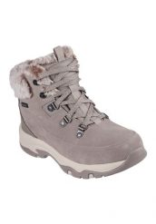 Damskie buty trekkingowe Skechers Trego Snow Worries. Brązowe obuwie trekkingowe damskie Skechers. Za 375.50 zł.