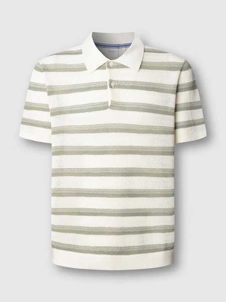 Pepe Jeans Koszulka polo "Florian" w kolorze kremowo-beżowym rozmiar: M. Brązowe koszulki polo męskie Pepe Jeans, m, bez wzorów, z bawełny, bez ramiączek. Za 224.52 zł.