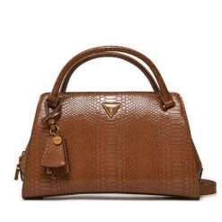 Torebka Guess. Brązowe torebki klasyczne damskie Guess, z aplikacjami, bez dodatków. Za 399.99 zł.