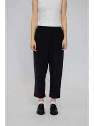 MAZINE Lniane spodnie "Straight Leg" w kolorze czarnym rozmiar: XL. Czarne spodnie materiałowe damskie MAZINE, bez wzorów, ze lnu. Za 122.09 zł.