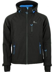 Peak Mountain Kurtka softshellowa "Cimaleo" w kolorze czarnym rozmiar: XXL. Czarne kurtki outdoor męskie Peak Mountain, m, bez wzorów, bez kaptura. Za 260.99 zł.