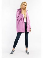 Schmuddelwedda Parka przeciwdeszczowa w kolorze fioletowym rozmiar: XL/XXL. Różowe kurtki przeciwdeszczowe damskie Schmuddelwedda, s, bez kaptura. Za 228.38 zł.
