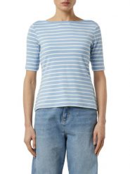 Comma Koszulka Kobiety wiskoza niebieski, 38. Niebieskie t-shirty damskie Comma, bez wzorów, z wiskozy, bez kołnierzyka. Za 139.95 zł.