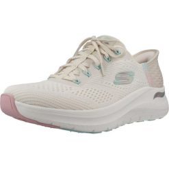Buty SKECHERS ARCH FIT 2.0 SLIP-INS Biały. Białe trampki i tenisówki damskie Skechers, bez wzorów, z tkaniny. W wyprzedaży za 432.00 zł.