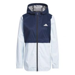 Kurtka damska adidas Ultimate365 Climaproof. Niebieskie kurtki damskie Adidas, l, bez wzorów, z materiału, bez kaptura. Za 615.50 zł.