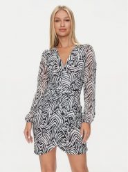 Morgan Sukienka koktajlowa 242-RENNE Czarny Slim Fit. Czarne sukienki damskie Morgan, bez wzorów, z syntetyku, wizytowe, bez kołnierzyka, bez ramiączek. Za 199.99 zł.