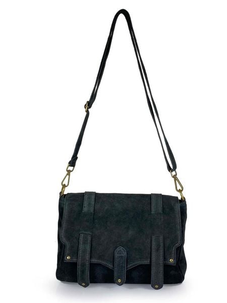 ORE10 Skórzana torebka "Sim" w kolorze czarnym - 30 x 21 x 8 cm rozmiar: onesize. Czarne torebki klasyczne damskie ORE10, bez wzorów, z materiału, bez dodatków. Za 173.99 zł.