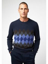 Rodier Wełniany sweter w kolorze granatowym rozmiar: XL. Niebieskie swetry męskie Rodier, xl, bez wzorów, z kaszmiru, bez kołnierzyka. Za 329.42 zł.