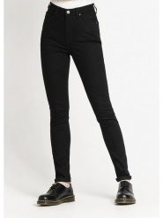 Lee Dżinsy "Ivy" - Skinny fit - w kolorze czarnym rozmiar: W25/L33. Czarne jeansy damskie Lee, z podwyższonym stanem. Za 152.99 zł.