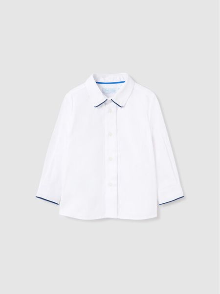 Abel & Lula Koszula 5.648 Biały Regular Fit. Białe koszule chłopięce Abel & Lula, bez wzorów, z bawełny, bez kołnierzyka, bez ramiączek. Za 189.99 zł.