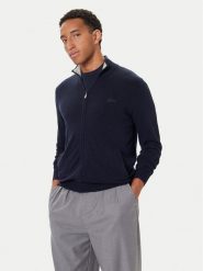 Guess Kardigan M5YR28 Z0122 Granatowy Slim Fit. Niebieskie kardigany męskie Guess, m, z aplikacjami, z syntetyku, bez kołnierzyka. Za 439.99 zł.
