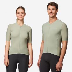 Koszulka rowerowa szosowa Van Rysel EDR ULTRA. Brązowe t-shirty sportowe męskie VAN RYSEL, s, z meshu, bez ramiączek, rowerowe. Za 299.99 zł.
