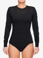 Bluza termoaktywna damska Super.natural Sierra140 LS. Czarne bluzy bez kaptura damskie Super.natural, l, z dzianiny. Za 291.49 zł.