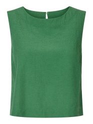 Pieces Top "Tera" w kolorze zielonym rozmiar: XL. Zielone topy damskie Pieces, xl, bez wzorów, bez kołnierzyka. Za 65.54 zł.