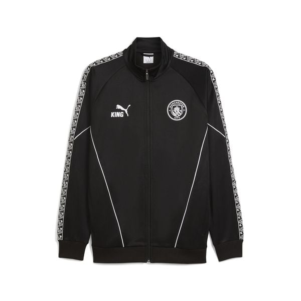 Męska kurtka Manchester City KING Anthem PUMA. Czarne kurtki treningowe męskie Puma, m, bez wzorów, do biegania. Za 389.00 zł.