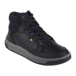 Buty Caterpillar Apa Cush Mid M P725848 czarne. Czarne buty sportowe na co dzień męskie ze skóry, bez zapięcia. Za 662.65 zł.