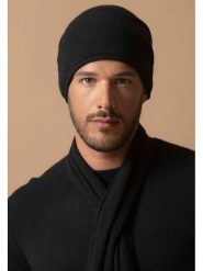 Perfect Cashmere Kaszmirowa czapka "June" w kolorze czarnym rozmiar: onesize. Czarne czapki zimowe damskie Perfect Cashmere, z kaszmiru. Za 121.99 zł.