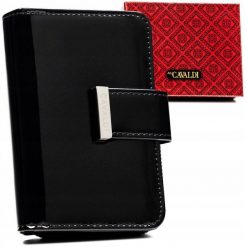 Portfel damski 4U Cavaldi PX31-JMP czarny. Czarne portfele damskie 4U Cavaldi, bez wzorów, z lakierowanej skóry. Za 57.99 zł.