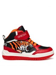 Geox Sneakersy J Buzzerlight J56MCF 054CE C0020 S Czerwony. Czerwone buty sportowe chłopięce Geox, bez wzorów, ze skóry, bez zapięcia. Za 169.99 zł.