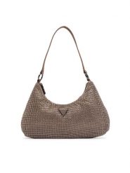 Guess Torebka Jewels HWEG22 48720 Beżowy ciemny. Brązowe torebki klasyczne damskie Guess, z aplikacjami, z materiału, bez dodatków. Za 544.99 zł.
