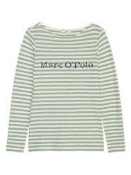 Marc O´Polo Koszulka w kolorze zielono-kremowym rozmiar: M. Brązowe bluzki damskie m, bez wzorów, z bawełny, bez kołnierzyka, bez ramiączek. Za 127.35 zł.